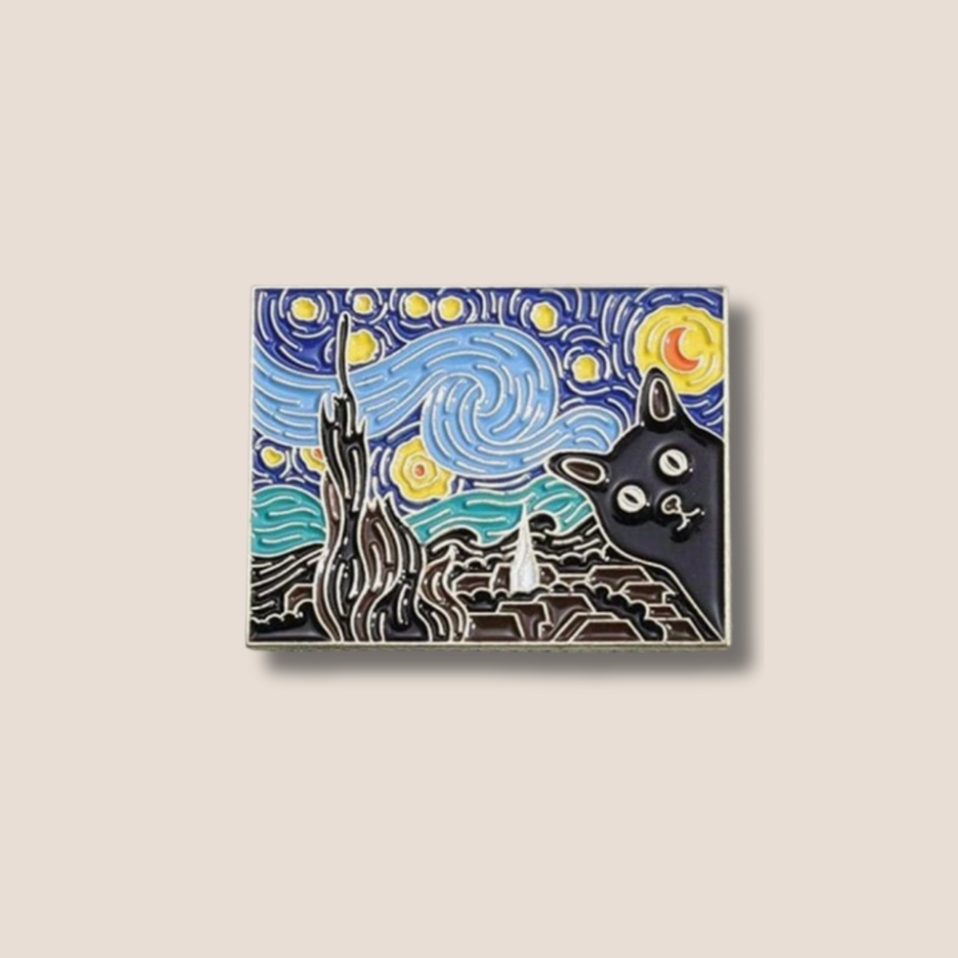 Famous Cats Collection - Starry Nights Pin