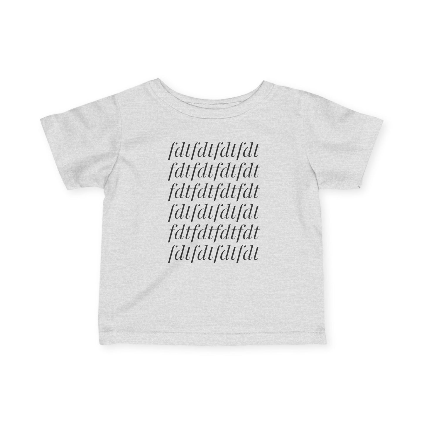 Cute Infant Jersey Tee with 'fdt' Design, Baby Clothes, Toddler Fashion, Funny Baby T-Shirt, Playdate Apparel, Gift for New Parents