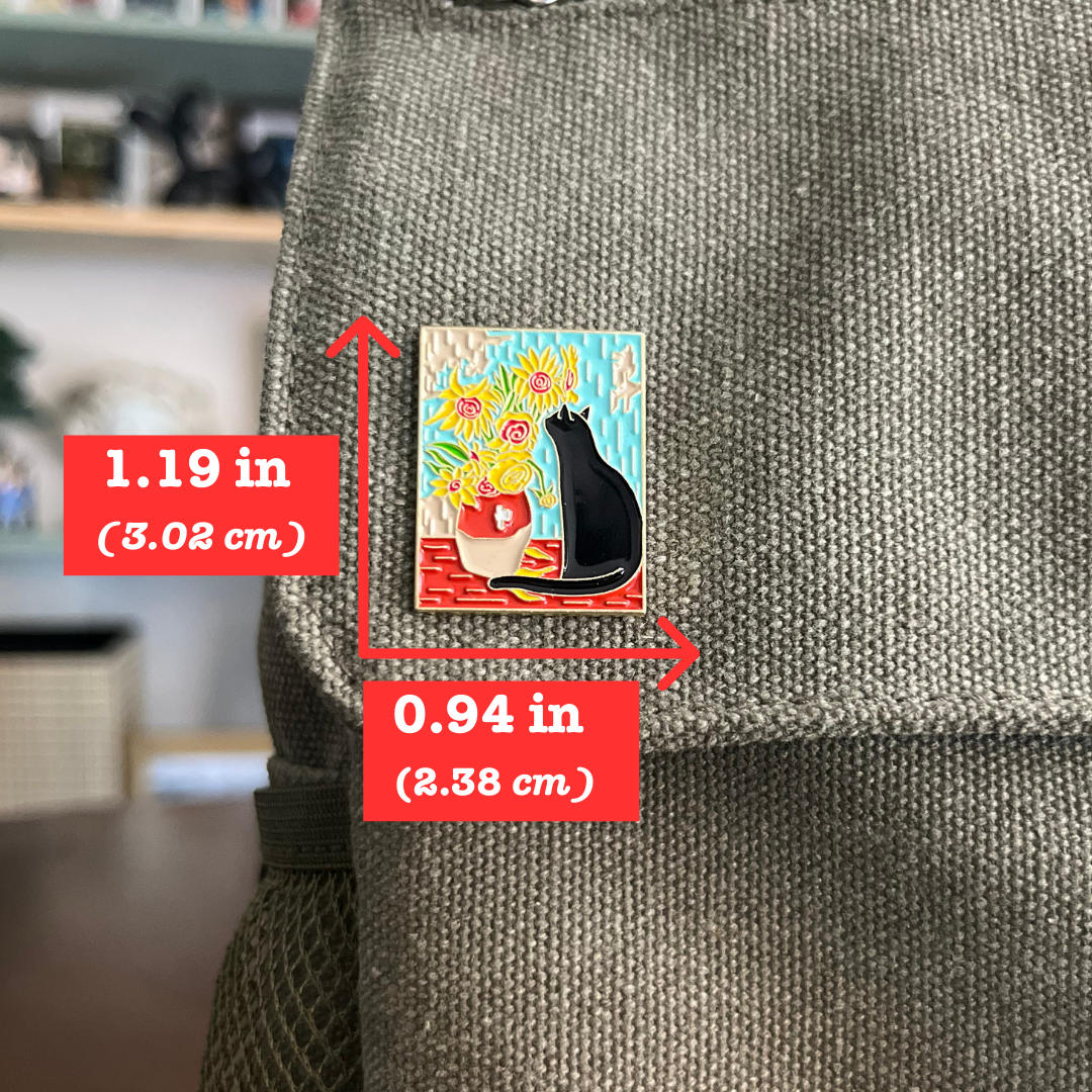 Famous Cats Collection - Sunflowers Pin