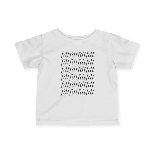 Cute Infant Jersey Tee with 'fdt' Design, Baby Clothes, Toddler Fashion, Funny Baby T-Shirt, Playdate Apparel, Gift for New Parents