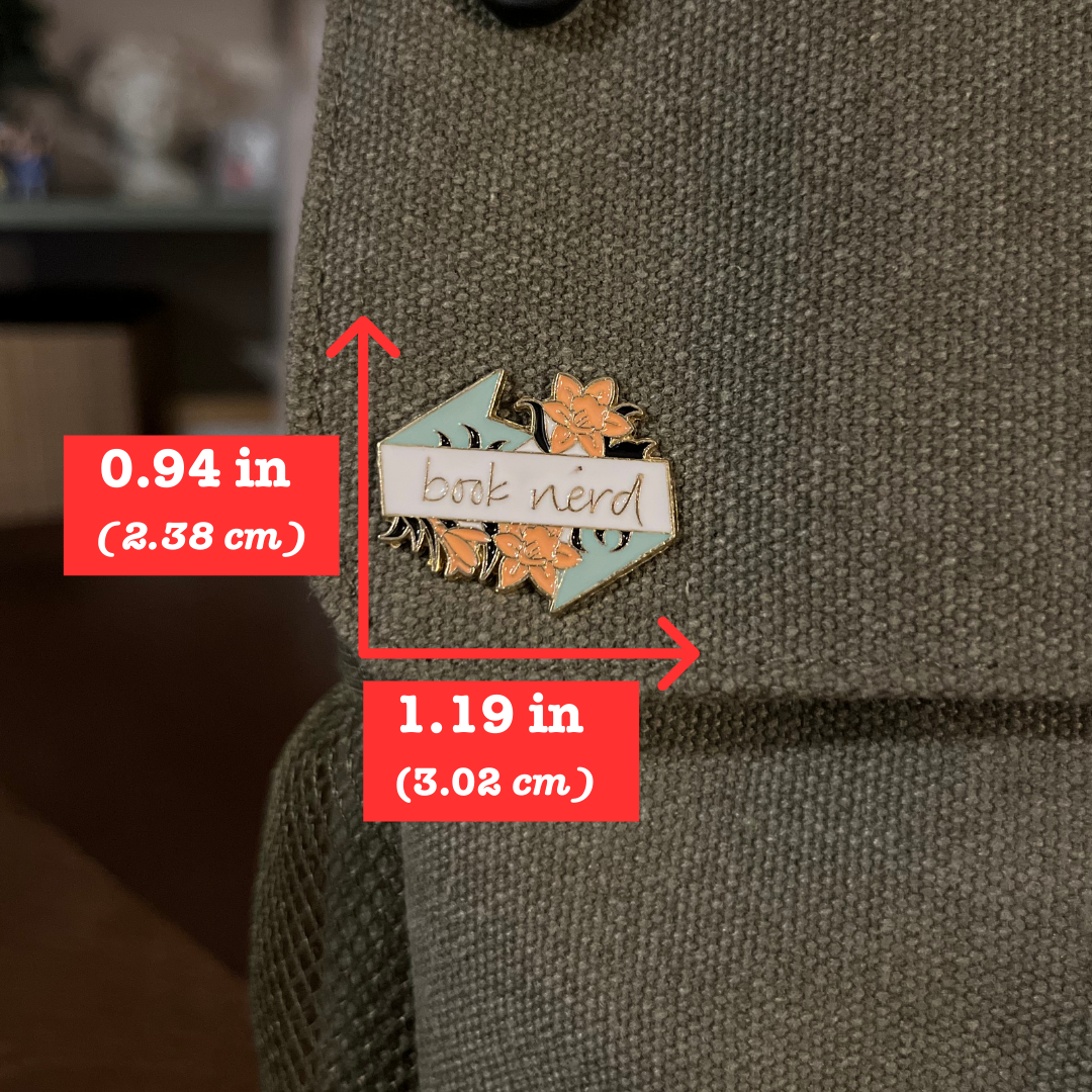Book Lovers Collection - Book Nerd Pin