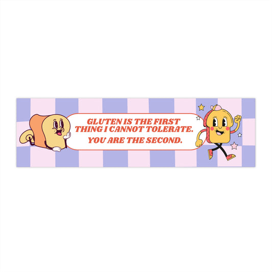 Playful Gluten-Free Bumper Sticker