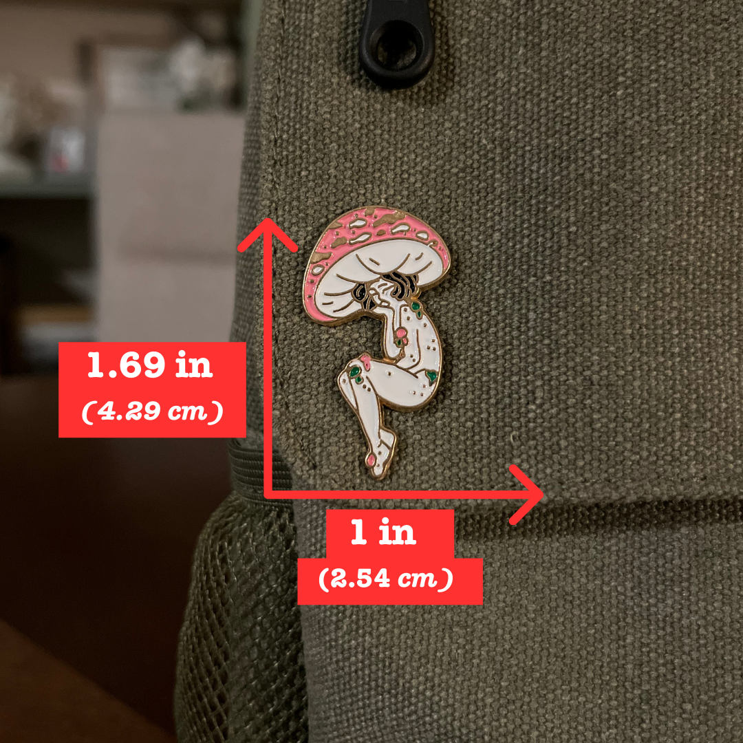 Mushroom Top Girl Collection - Pink Pin