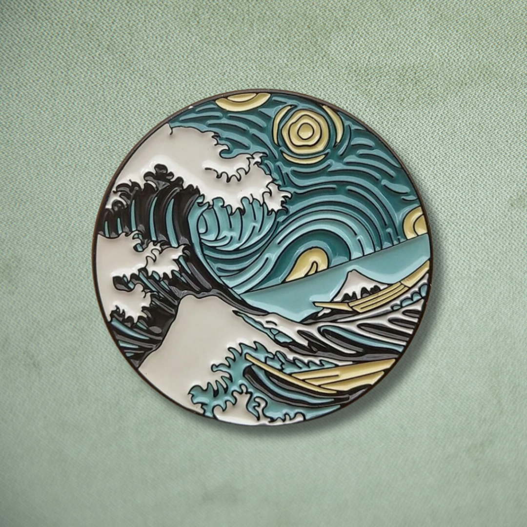 Sea Wave Pin