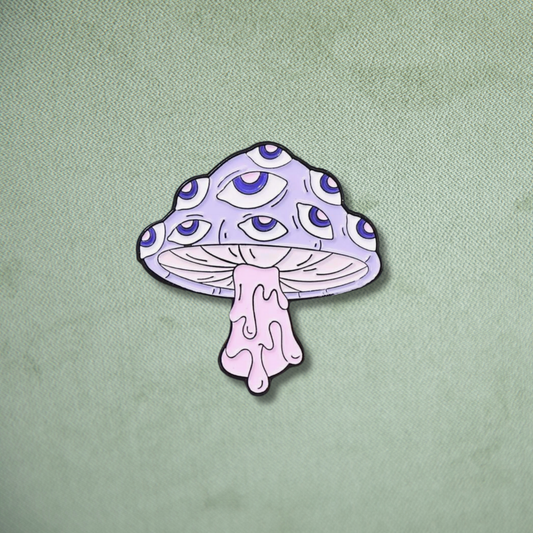 Mushroom Gaze Pin