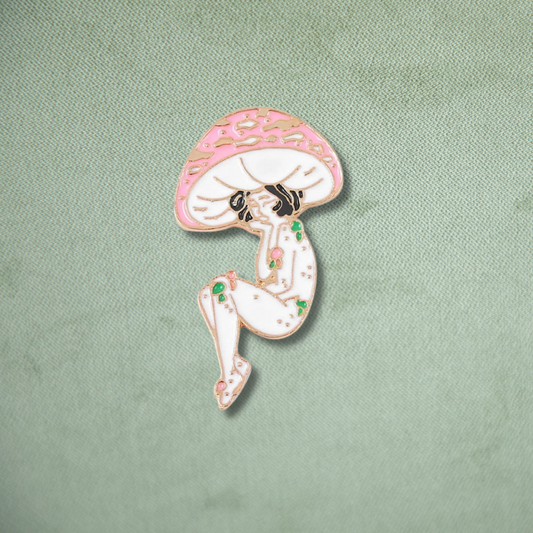 Mushroom Top Girl Collection - Pink Pin