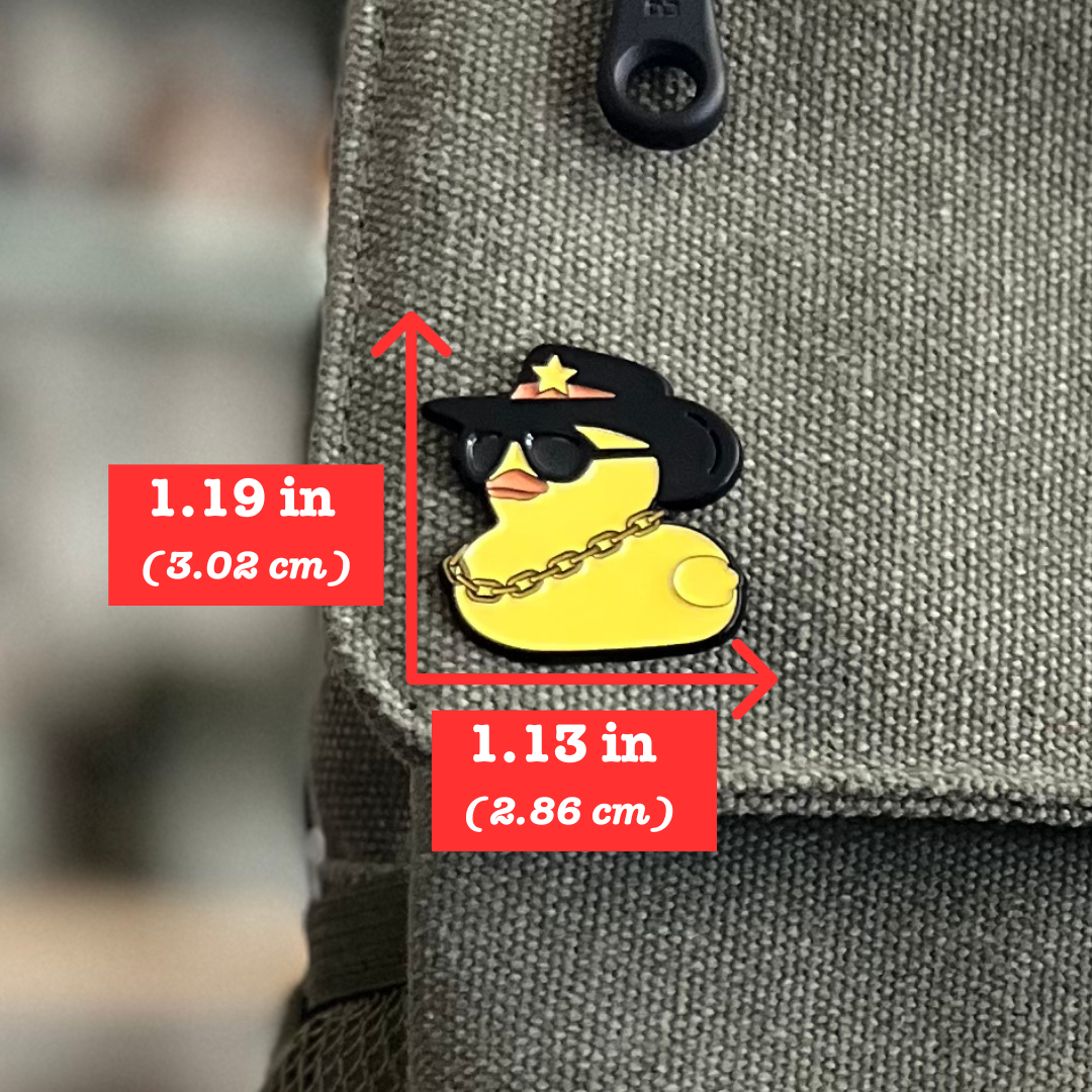 Black Cowboy Hat Duckie Pin