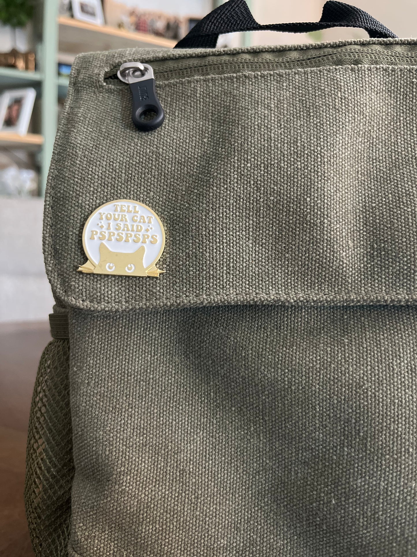 Tell Your Cat Pin