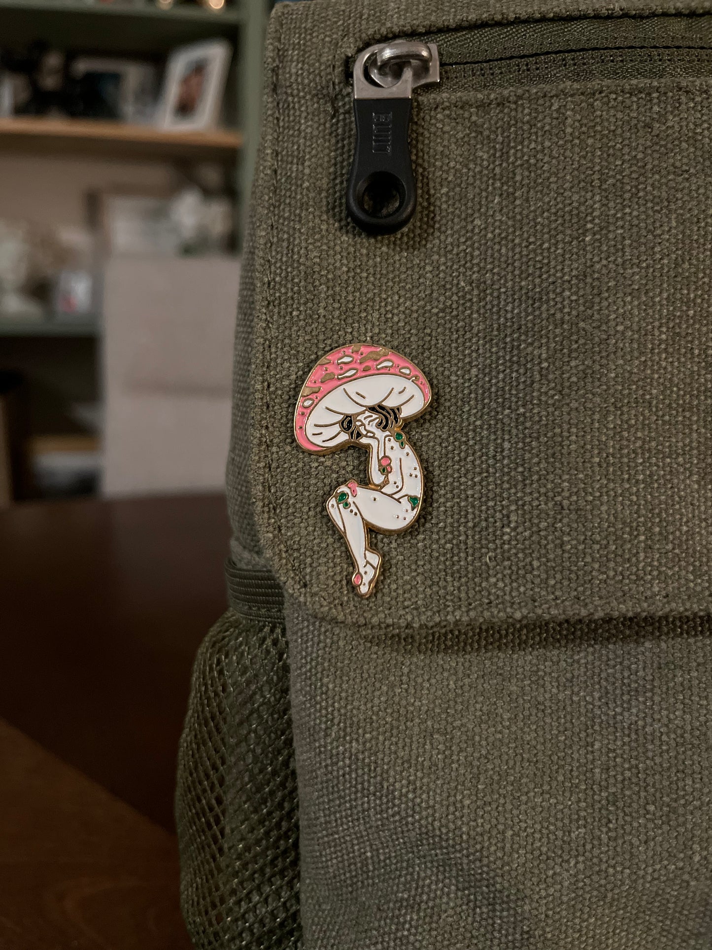 Mushroom Top Girl Collection - Pink Pin