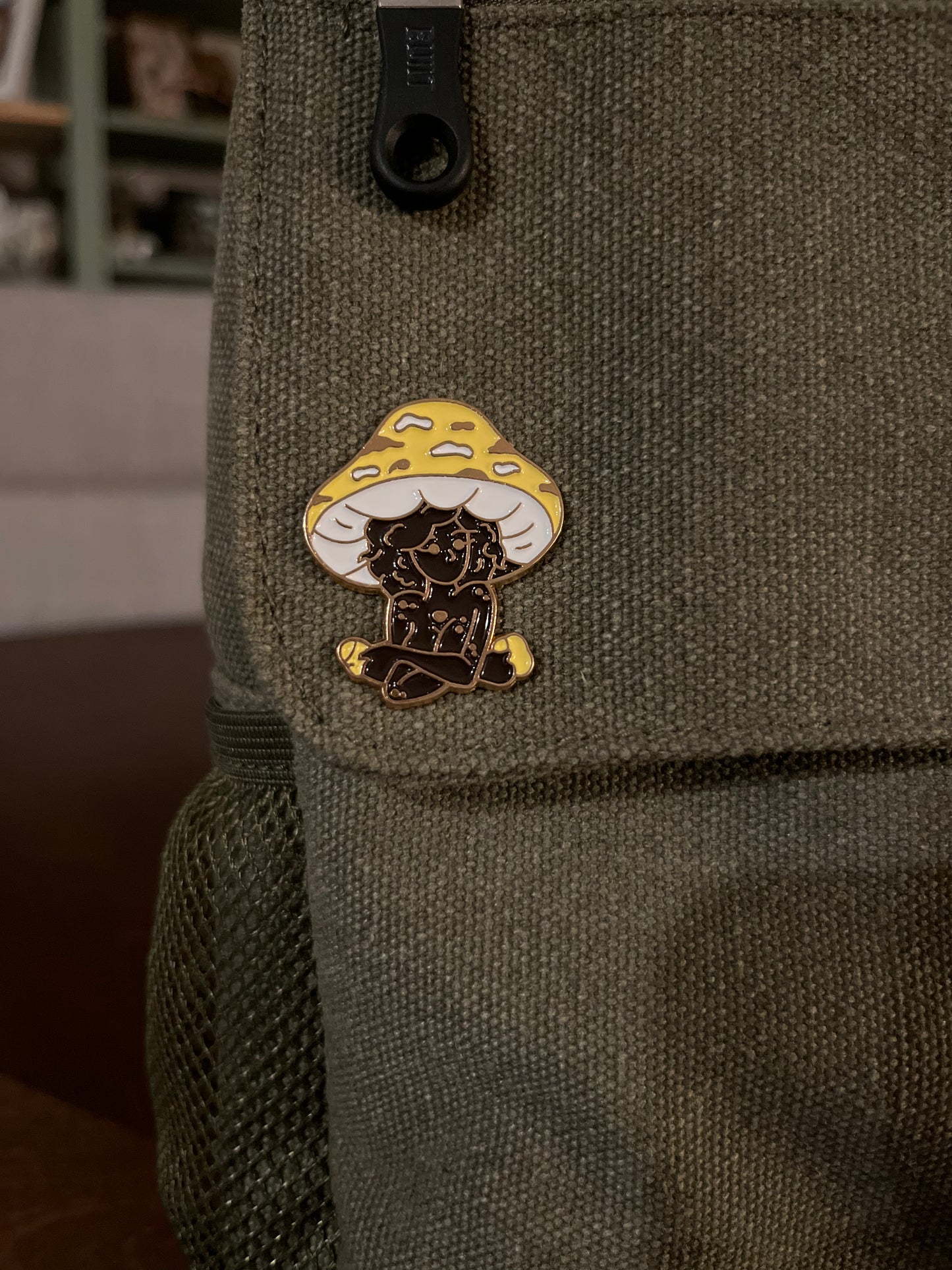Mushroom Top Girl Collection - Yellow Pin