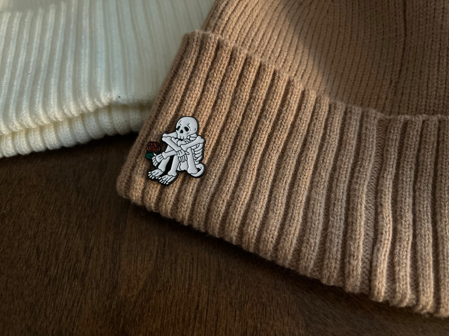 Sad Skeleton Pin