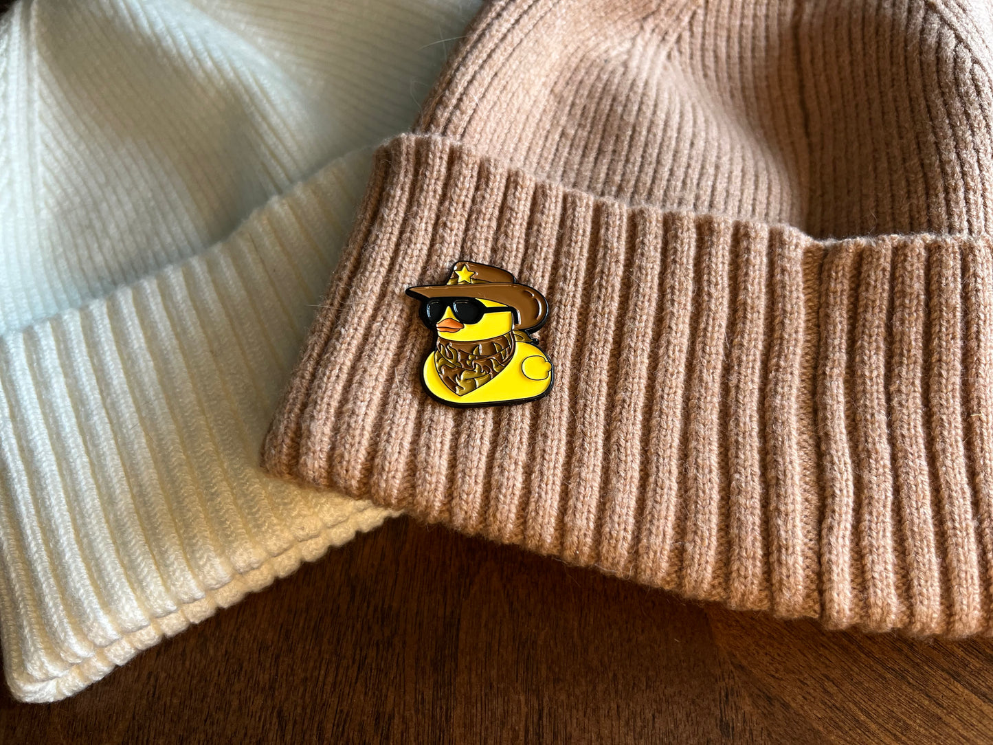 Cowbow Duckies Collection - Brown Cowboy Hat Duckie Pin
