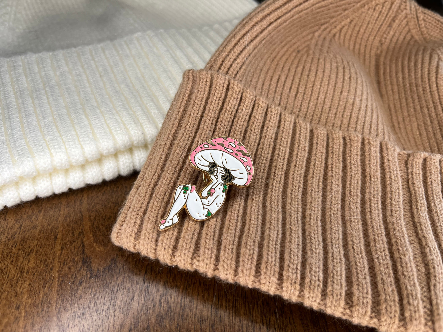 Mushroom Top Girl Collection - Pink Pin