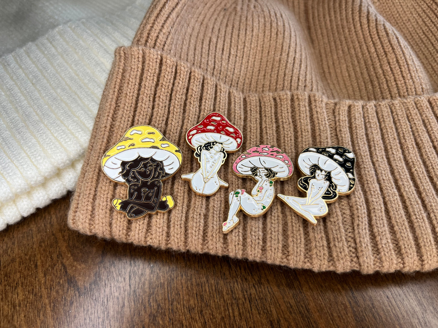 Mushroom Top Girls Collection - 4 Pins